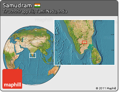 Satellite Location Map of Samudram
