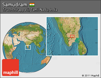Satellite Location Map of Samudram