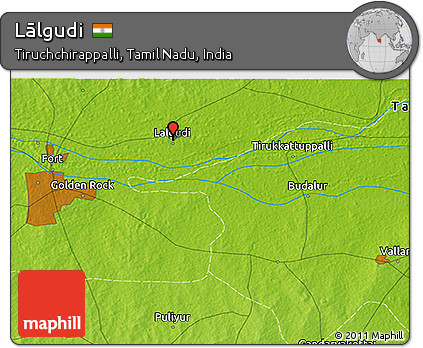 Physical 3D Map of Lālgudi