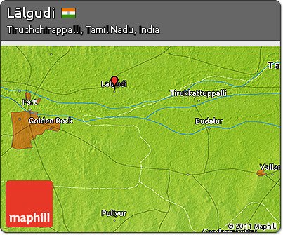 Physical 3D Map of Lālgudi