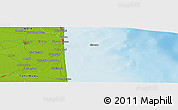 Physical Panoramic Map of the area around 10° 38' 32" N, 79° 58' 29" E