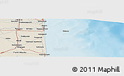Shaded Relief Panoramic Map of the area around 10° 38' 32" N, 79° 58' 29" E