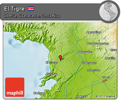Physical 3D Map of El Tigre