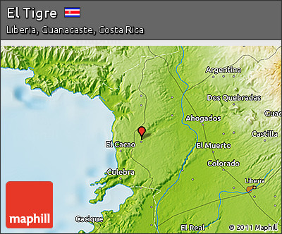 Physical 3D Map of El Tigre