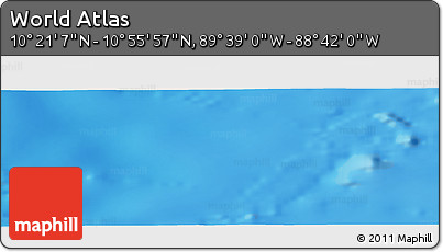 Physical Panoramic Map of the Area around 10° 38' 32" N, 89° 10' 30" W
