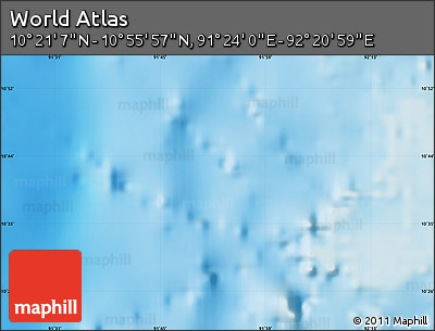 Physical Map of the Area around 10° 38' 32" N, 91° 52' 30" E