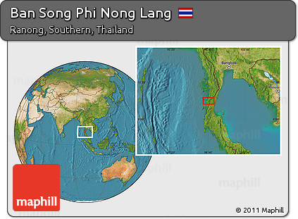 Satellite Location Map of Ban Song Phi Nong Lang