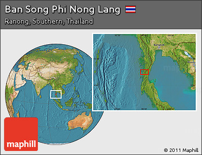 Satellite Location Map of Ban Song Phi Nong Lang