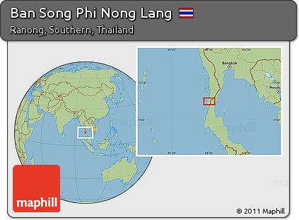 Savanna Style Location Map of Ban Song Phi Nong Lang