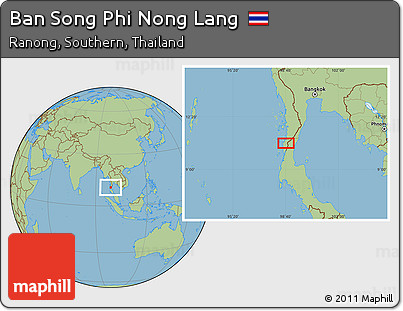 Savanna Style Location Map of Ban Song Phi Nong Lang