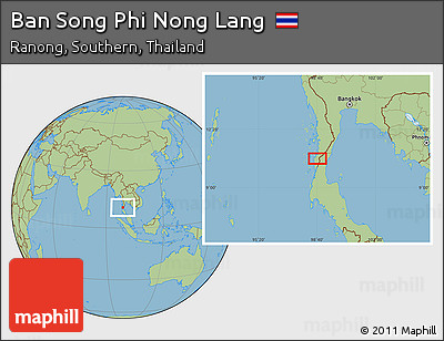 Savanna Style Location Map of Ban Song Phi Nong Lang