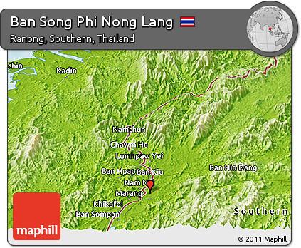 Physical Panoramic Map of Ban Song Phi Nong Lang