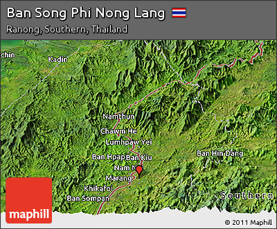 Satellite Panoramic Map of Ban Song Phi Nong Lang