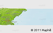 Physical Panoramic Map of the area around 10° 38' 32" N, 99° 31' 30" E