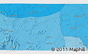 Political 3D Map of the area around 10° 38' 32" N, 9° 25' 30" E