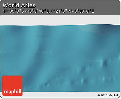Satellite 3D Map of the Area around 10° 17' 43" S, 0° 4' 30" E