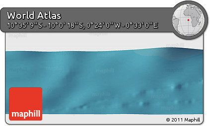Satellite Panoramic Map of the Area around 10° 17' 43" S, 0° 4' 30" E