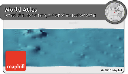 Satellite Panoramic Map of the Area around 10° 17' 43" S, 100° 22' 30" E