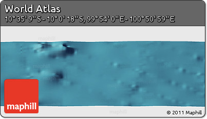 Satellite Panoramic Map of the Area around 10° 17' 43" S, 100° 22' 30" E