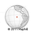 Outline Map of the Area around 10° 17' 43" S, 105° 19' 29" W, rectangular outline
