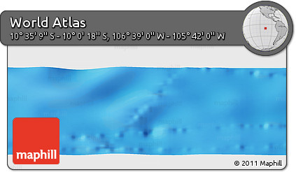 Shaded Relief Panoramic Map of the Area around 10° 17' 43" S, 106° 10' 30" W