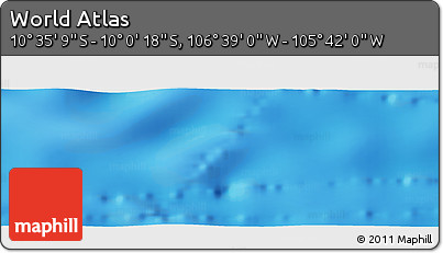 Shaded Relief Panoramic Map of the Area around 10° 17' 43" S, 106° 10' 30" W
