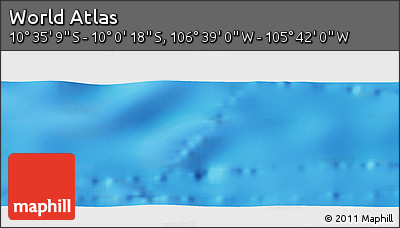 Shaded Relief Panoramic Map of the Area around 10° 17' 43" S, 106° 10' 30" W
