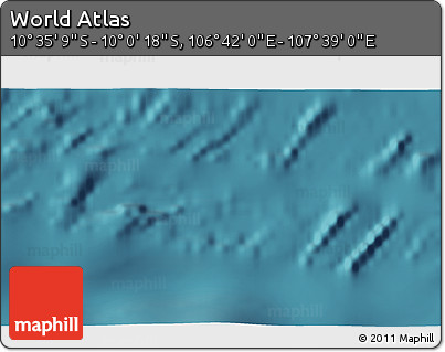 Satellite 3D Map of the Area around 10° 17' 43" S, 107° 10' 30" E