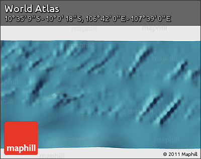 Satellite 3D Map of the Area around 10° 17' 43" S, 107° 10' 30" E