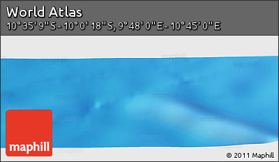 Physical Panoramic Map of the Area around 10° 17' 43" S, 10° 16' 30" E
