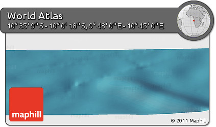 Satellite Panoramic Map of the Area around 10° 17' 43" S, 10° 16' 30" E