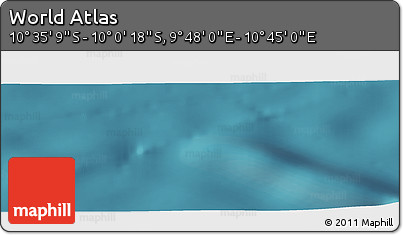 Satellite Panoramic Map of the Area around 10° 17' 43" S, 10° 16' 30" E