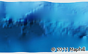 Physical 3D Map of the area around 10° 17' 43" S, 110° 34' 29" E