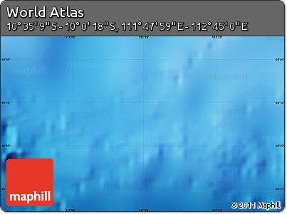 Shaded Relief Map of the Area around 10° 17' 43" S, 112° 16' 30" E