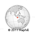 Outline Map of the Area around 10° 17' 43" S, 112° 16' 30" E, rectangular outline