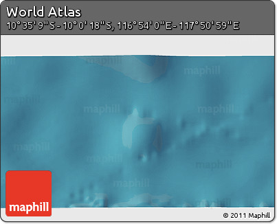Satellite 3D Map of the Area around 10° 17' 43" S, 117° 22' 30" E