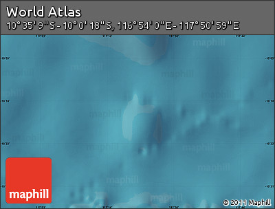 Satellite Map of the Area around 10° 17' 43" S, 117° 22' 30" E