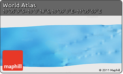 Physical Panoramic Map of the Area around 10° 17' 43" S, 11° 7' 30" E