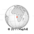 Outline Map of the Area around 10° 17' 43" S, 11° 58' 29" E, rectangular outline