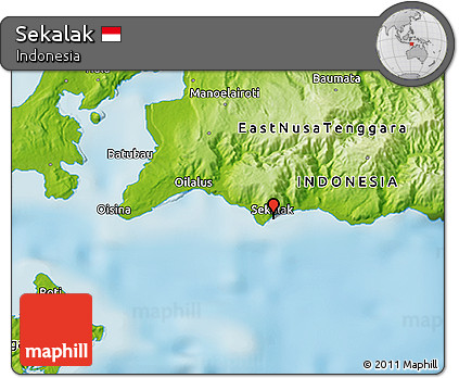 Physical 3D Map of Sekalak