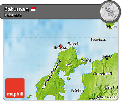 Physical Map of Batuinan