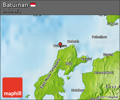 Physical Map of Batuinan