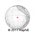 Outline Map of the Area around 10° 17' 43" S, 124° 1' 30" W, rectangular outline