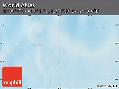 Physical Map of the Area around 10° 17' 43" S, 127° 34' 30" E
