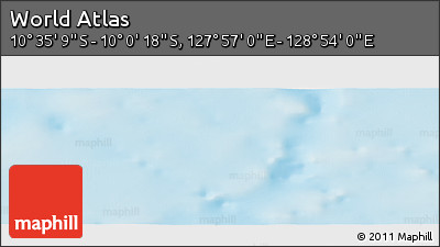 Physical Panoramic Map of the Area around 10° 17' 43" S, 128° 25' 30" E