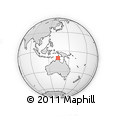Outline Map of the Area around 10° 17' 43" S, 133° 31' 30" E, rectangular outline