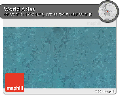 Satellite 3D Map of the Area around 10° 17' 43" S, 136° 4' 29" E