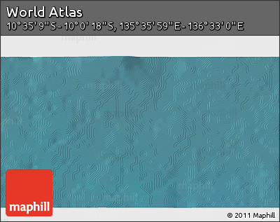 Satellite 3D Map of the Area around 10° 17' 43" S, 136° 4' 29" E