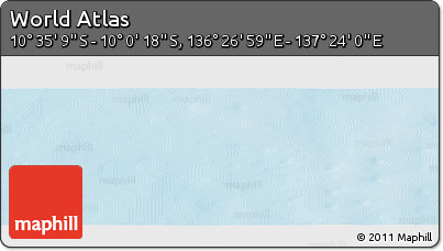 Physical Panoramic Map of the Area around 10° 17' 43" S, 136° 55' 30" E
