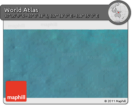 Satellite 3D Map of the Area around 10° 17' 43" S, 137° 46' 30" E